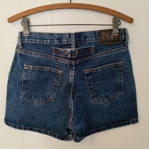 Vintage Y2K high rise denim shorts grunge dark wash boho 90s punk festival